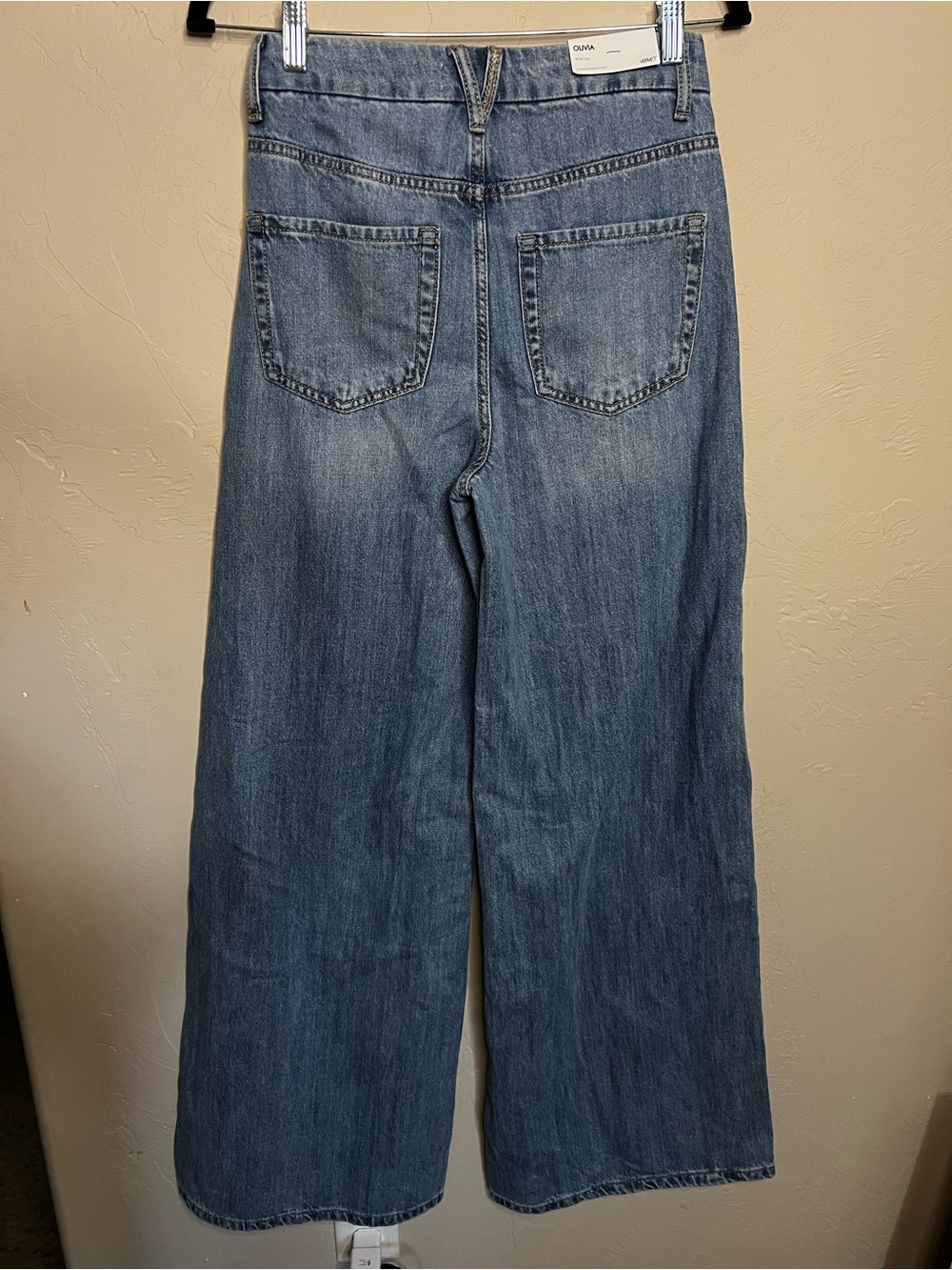 NWT Vervet Olivia High Rise Wide Leg Boho Western Denim Jeans - Picture 8 of 13